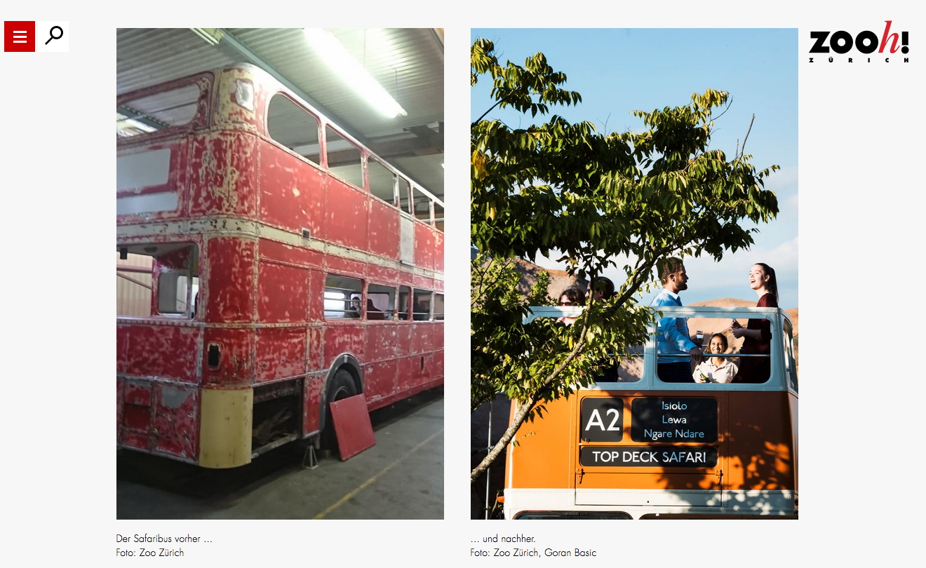 routemaster bus zurich zoo