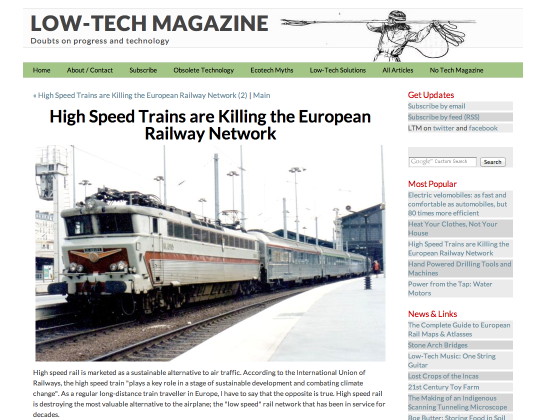 High Speed Trains are Killing the European Railway Network