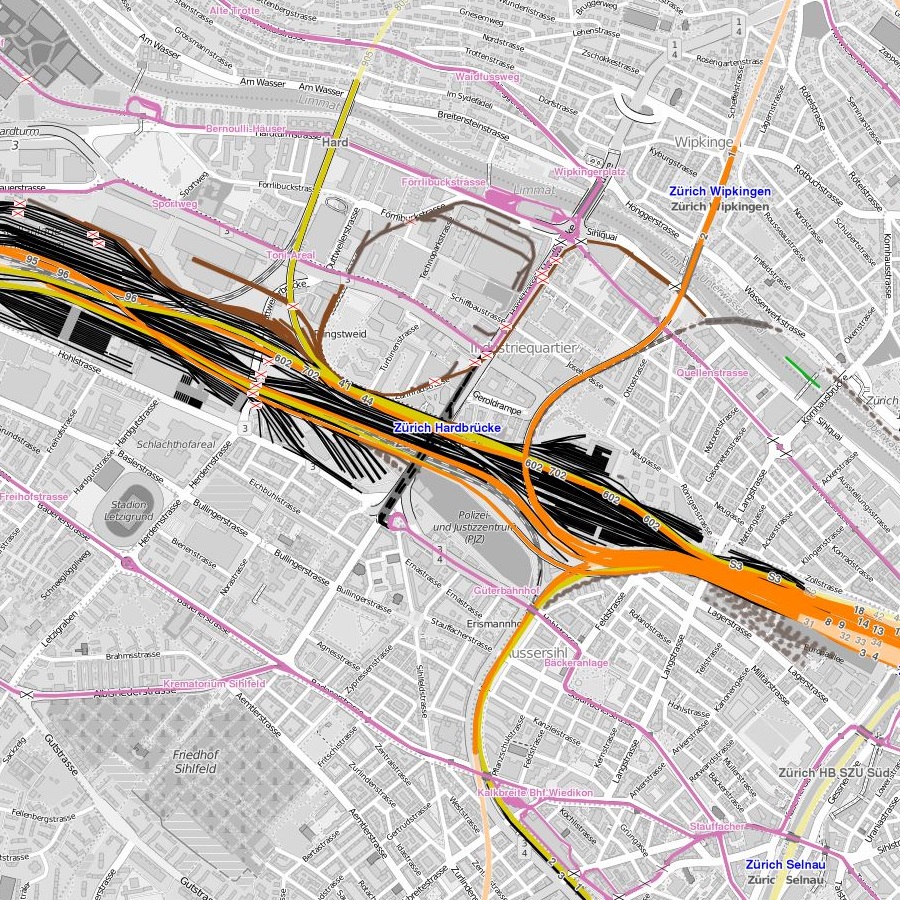 open railway map