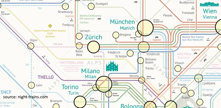 night trains world map