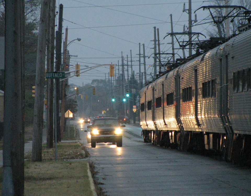 South Shore Line Michigan City street running