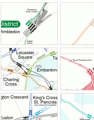 Tram and Undergound Map of London