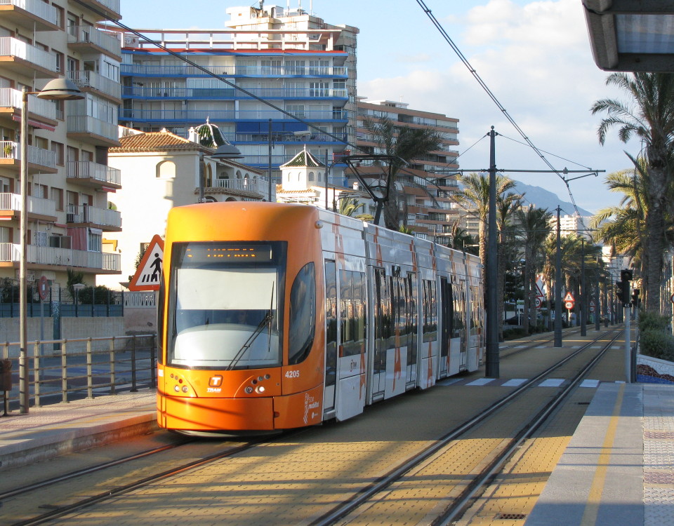 Alicante tram Muchavista beach El Campello