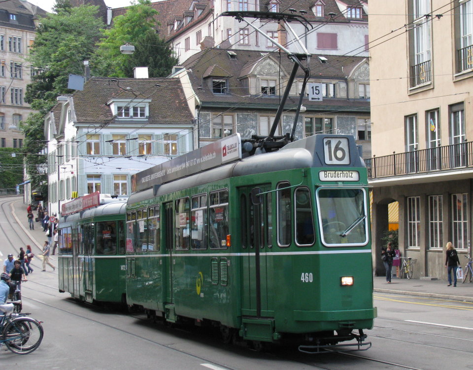 Swiss standard tram Steinenberg