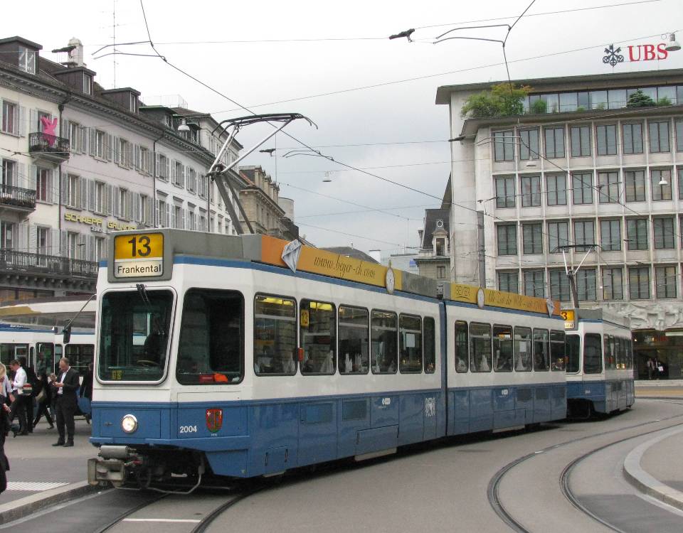 named Tram 2000 paradeplatz