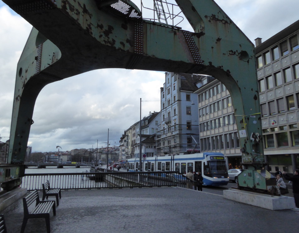 Zurich Hafenkran dock crane Limmatquai