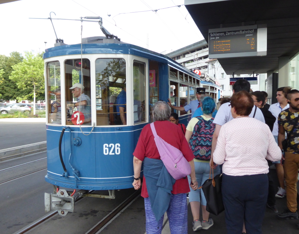 opening of new tram line in schlieren