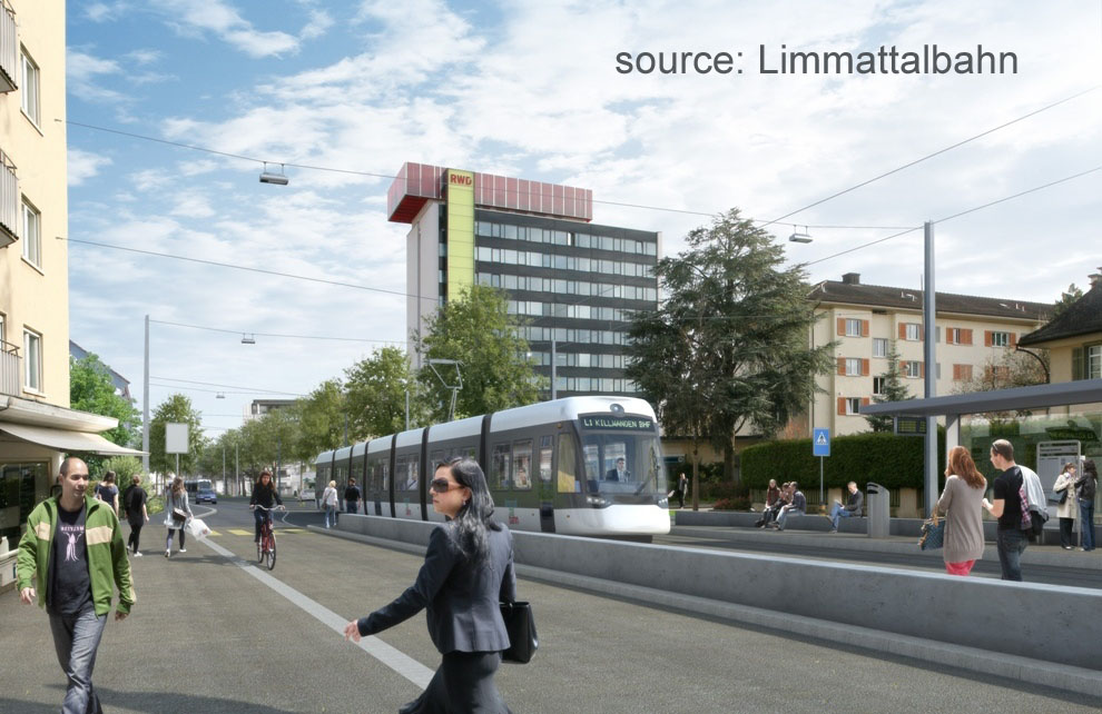 Limmattalbahn in Dietikon