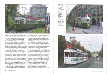 Tramway Review issue 231 with The Swiss Standard Tram pages 512-513