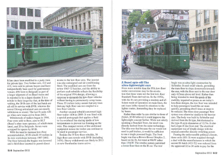 Tramway Review issue 231 with The Swiss Standard Tram pages 516-517