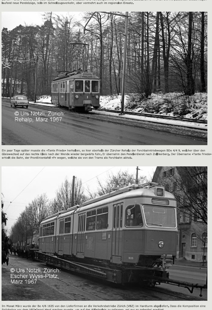 Mirage tram in hardturmstrasse and old forchbahn