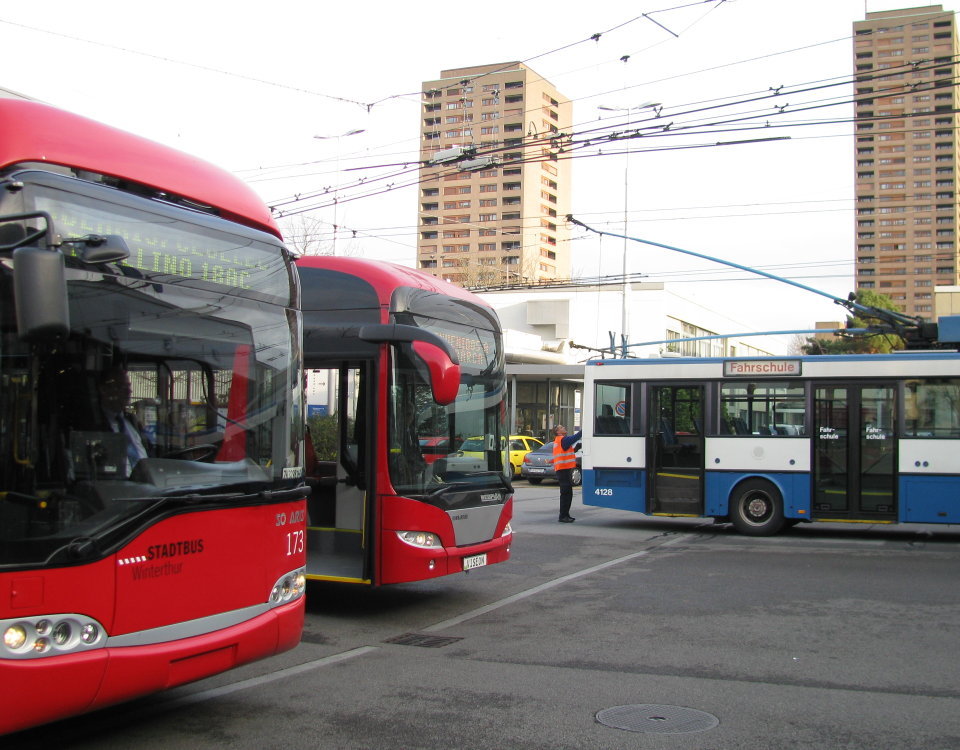 zurich trolleybus visitors