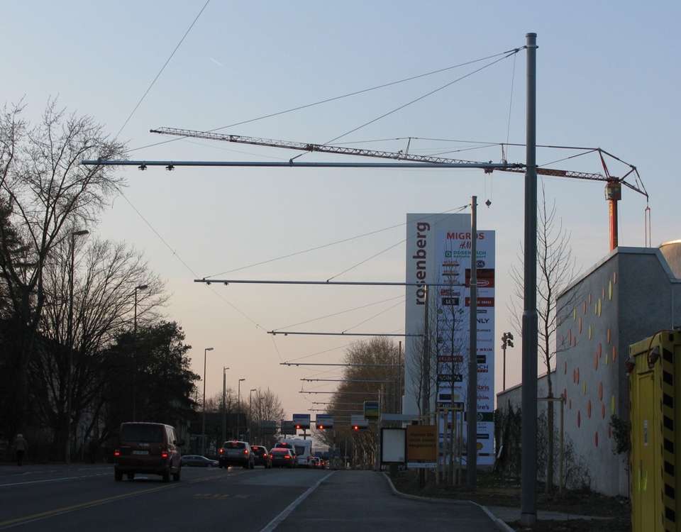 winterthur rosenberg trolleybus extension wires