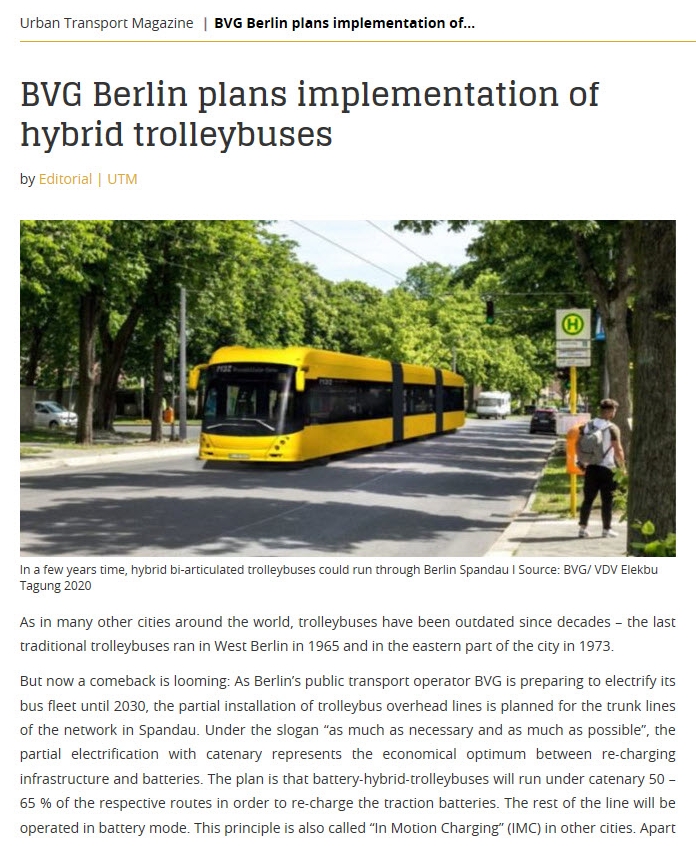 UTP trolleybus berlin article